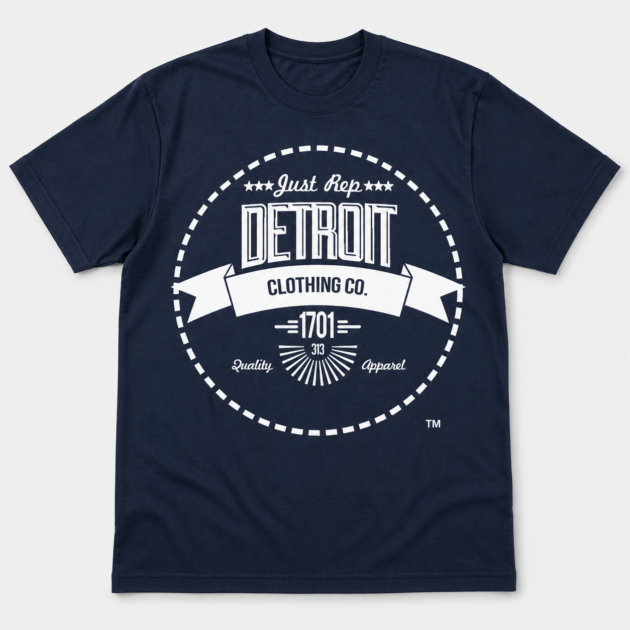 JRD Classic Circle Logo Tee (White Print)