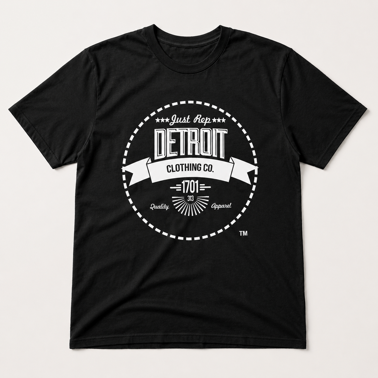 JRD Classic Circle Logo Tee (White Print)